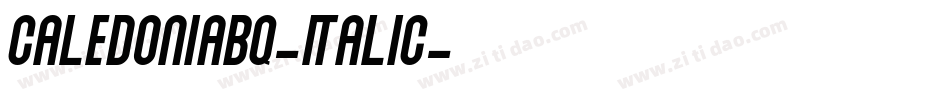 CaledoniaBQ-Italic字体转换