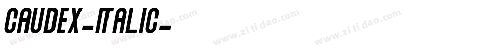 Caudex-Italic字体转换