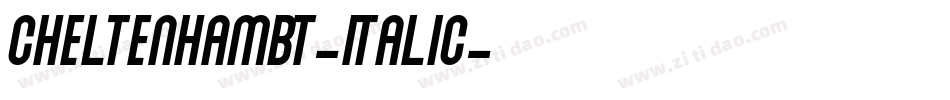 CheltenhamBT-Italic字体转换