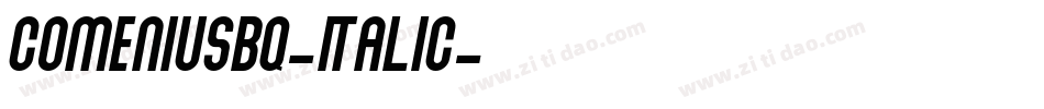 ComeniusBQ-Italic字体转换