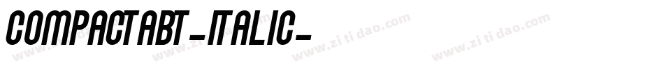 CompactaBT-Italic字体转换