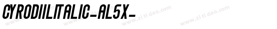 CyrodiilItalic-Al5x字体转换