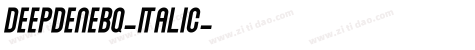 DeepdeneBQ-Italic字体转换