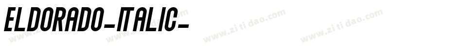 Eldorado-Italic字体转换