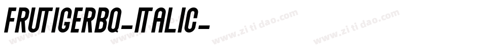 FrutigerBQ-Italic字体转换