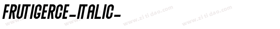 FrutigerCE-Italic字体转换