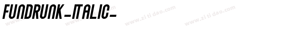 FundRunk-Italic字体转换