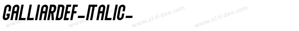 GalliardEF-Italic字体转换