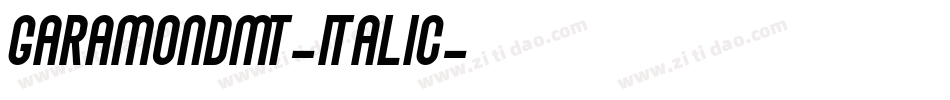 GaramondMT-Italic字体转换