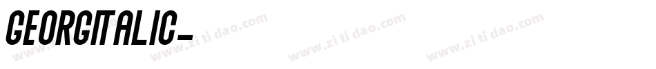 GeorgItalic字体转换