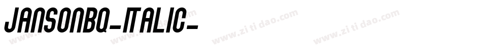 JansonBQ-Italic字体转换