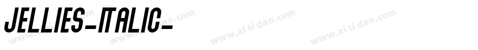 Jellies-Italic字体转换