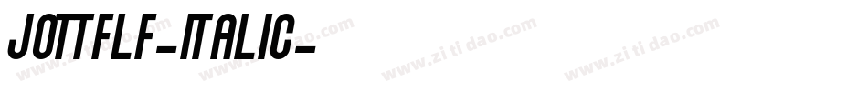 JottFLF-Italic字体转换