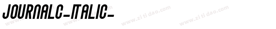 JournalC-Italic字体转换