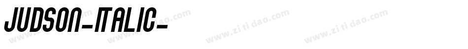 Judson-Italic字体转换