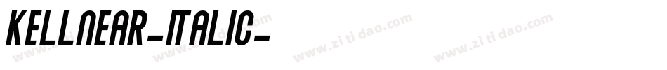 Kellnear-Italic字体转换