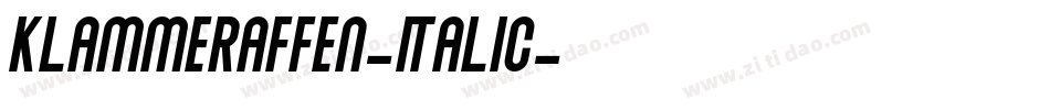 Klammeraffen-Italic字体转换