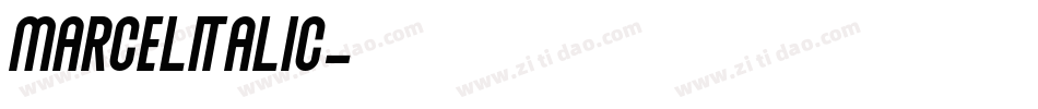 MarcelItalic字体转换