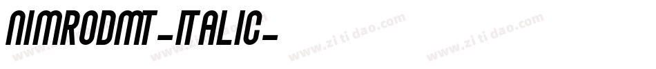NimrodMT-Italic字体转换