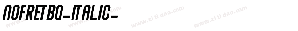 NofretBQ-Italic字体转换