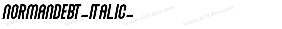 NormandeBT-Italic字体转换