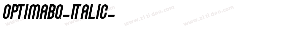 OptimaBQ-Italic字体转换