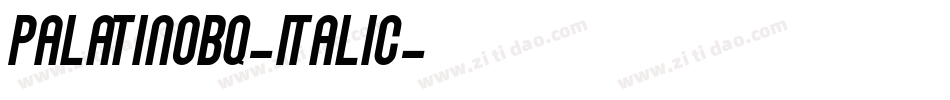 PalatinoBQ-Italic字体转换