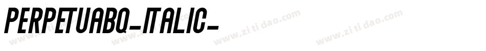 PerpetuaBQ-Italic字体转换