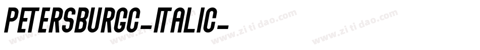 PetersburgC-Italic字体转换