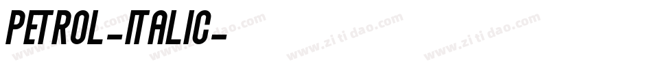 Petrol-Italic字体转换