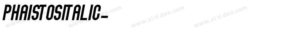 PhaistosItalic字体转换