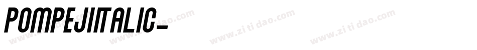 PompejiItalic字体转换