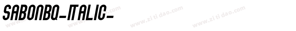 SabonBQ-Italic字体转换