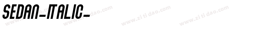 Sedan-Italic字体转换