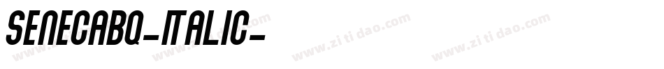 SenecaBQ-Italic字体转换