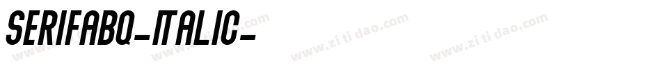SerifaBQ-Italic字体转换