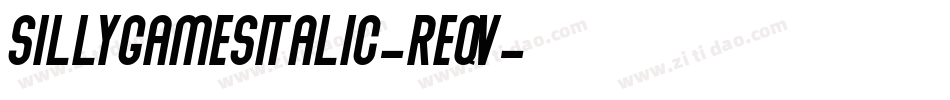 SillygamesItalic-ReqV字体转换