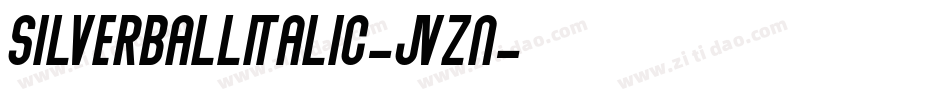 SilverballItalic-Jvzn字体转换