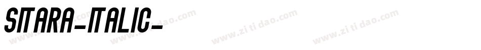 Sitara-Italic字体转换