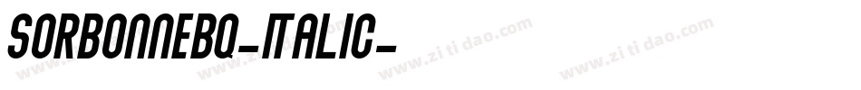 SorbonneBQ-Italic字体转换