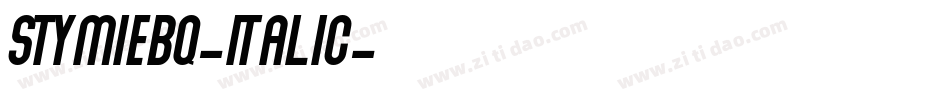 StymieBQ-Italic字体转换