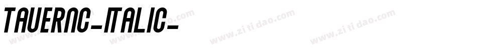 TauernC-Italic字体转换