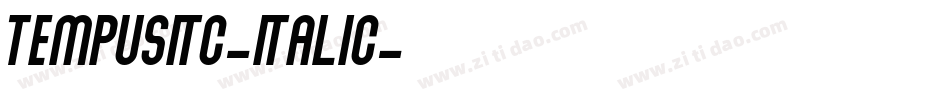 TempusITC-Italic字体转换