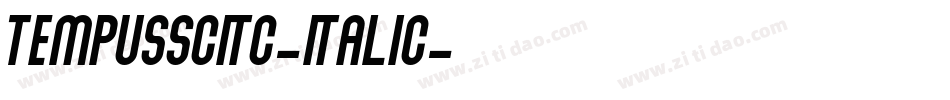 TempusSCITC-Italic字体转换