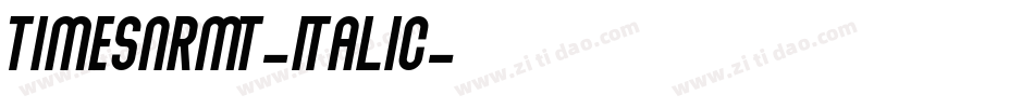 TimesNRMT-Italic字体转换