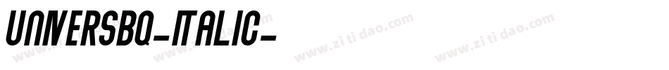 UniversBQ-Italic字体转换