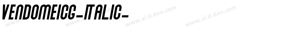 VendomeICG-Italic字体转换