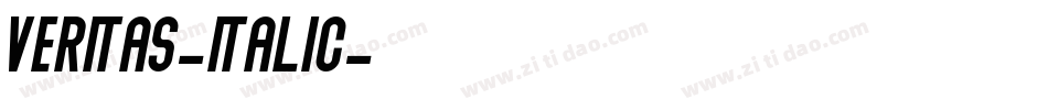 Veritas-Italic字体转换