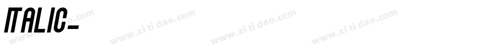 italic字体转换