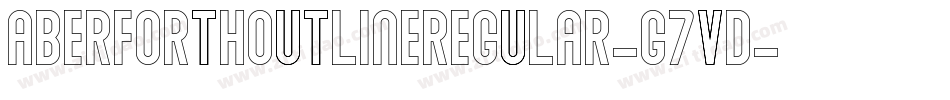 AberforthOutlineRegular-G7VD字体转换